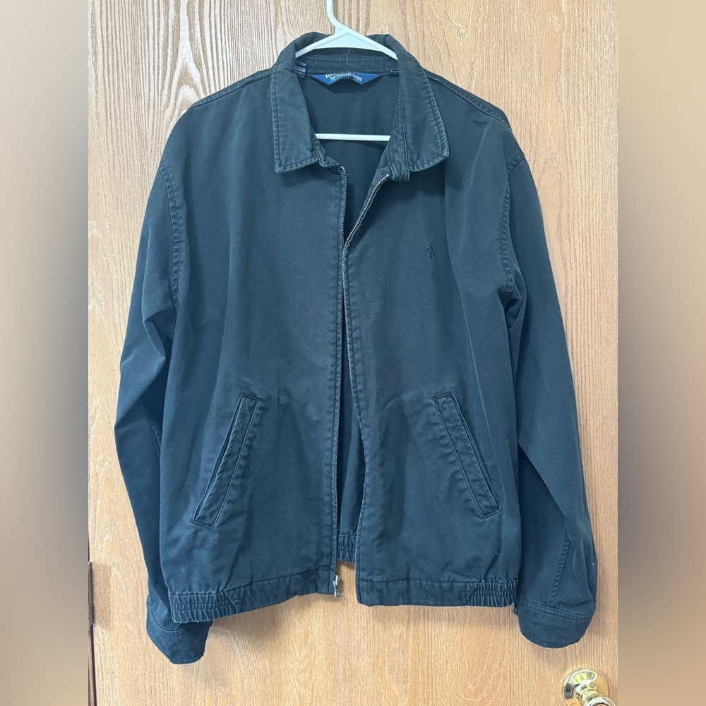 Vintage Ralph Lauren Polo Bomber Jacket Black